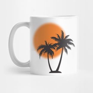 Coconut Tree on Beach Mug